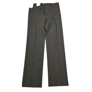 Kenneth Cole Slim Fit Dress Pants Mens‎ 30x32 Brown Texture Grid Stretch NEW